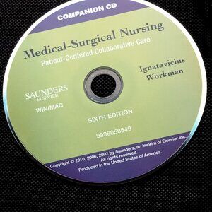 Medical Surgical Nursing Companion CD 6th Edition Ignatavicius Workman Elsevier
